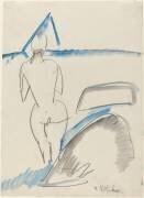 Bather on the Beach (Ernst Ludwig Kirchner) - Muzeo.com