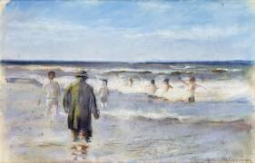 Bathers on the Seashore (Max Liebermann) - Muzeo.com