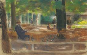 Biergarten in Laren (Max Liebermann) - Muzeo.com