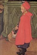 Bringing Home the Shopping (Carl Larsson) - Muzeo.com