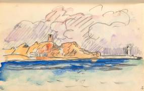 Carnet : Vue de l'île Rousse (Paul Signac) - Muzeo.com