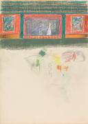 Cave of the Golden Calf: Study of the Cabaret Stage and Painted Panels on Either Side (Spencer Frederick Gore) - Muzeo.com