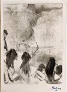 Cinq danseuses, vues de dos, en buste (Edgar Degas) - Muzeo.com