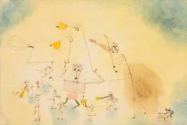 Dance to the sound of bells, oboe and violin (Paul Klee) - Muzeo.com