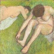 Deux baigneuses sur l'herbe (Edgar Degas) - Muzeo.com