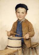 Drumming boy (Albert Anker) - Muzeo.com