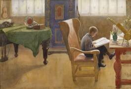 Esbjorn in the Study Corner (Carl Larsson) - Muzeo.com