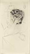 Femme, de profil gauche, lisant, la main à la tête (Paul César Helleu) - Muzeo.com