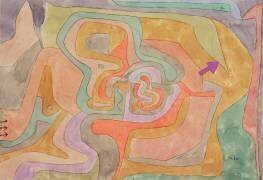Flying away, 1934 (no 10) (w/c, gouache & pencil on paper) (Paul Klee) - Muzeo.com