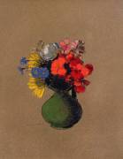 Geraniums and Flowers of the Field (Odilon Redon) - Muzeo.com