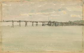 Grey and Silver–Pier, Southend (James Abbott McNeill Whistler) - Muzeo.com