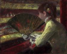 In the lodge (Mary Cassatt) - Muzeo.com