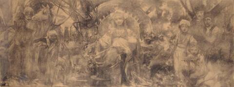 La Bosnie offrant ses produits à l'Exposition (Alfons Mucha) - Muzeo.com