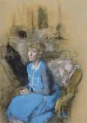 La dame en bleu (Edouard Vuillard) - Muzeo.com