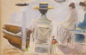 Ladies at the Embankment (Max Liebermann) - Muzeo.com