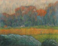 Landscape with Figure and Houses (Emile Schuffenecker) - Muzeo.com