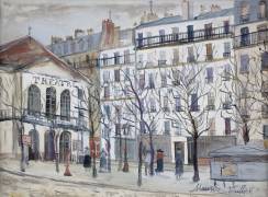 Le théâtre de l'Atelier ou Le théâtre Montmartre (Maurice Utrillo) - Muzeo.com