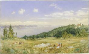 Les palissades (John William Hill) - Muzeo.com