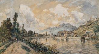 L'ile verte à Grenoble (Johan Barthold Jongkind) - Muzeo.com