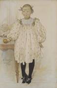 Martha Winslow as a Girl (Carl Larsson) - Muzeo.com