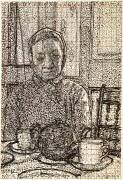 Mrs Mounter at the breakfast Table (Harold Gilman) - Muzeo.com