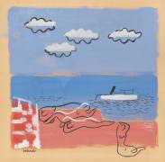 On a Sea Beach (Mikuláš Galanda) - Muzeo.com
