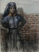 Ouvrière, les mains sur les hanches (Théophile Alexandre Steinlen) - Muzeo.com