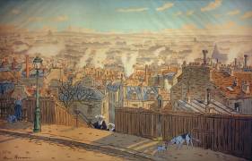 Paris, View of Montmartre (Henri Rivière) - Muzeo.com