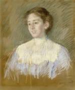 Portrait de mademoiselle Mellon, en buste, de face (Mary Cassatt) - Muzeo.com