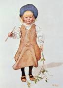 Portrait of a Young Girl (Carl Larsson) - Muzeo.com