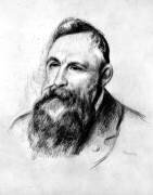 Portrait of French sculptor Auguste Rodin (Auguste Renoir) - Muzeo.com