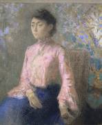 Portrait of Miss Jeanne Chaîne, Daughter of a Friend of Odilon Redon (Odilon Redon) - Muzeo.com