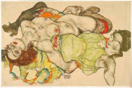 Reclining Women (Egon Schiele) - Muzeo.com