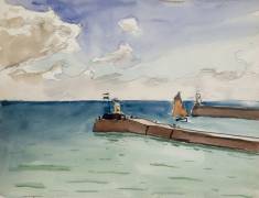Sables d’Olonne, entrée du Port (Albert Marquet) - Muzeo.com