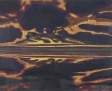 Seascape with Setting Sun (Léon Spilliaert) - Muzeo.com
