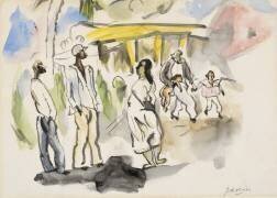 Southern Scene: Four Negroes (Jules Pascin) - Muzeo.com