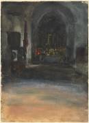 Spanish Church Interior (John Singer Sargent) - Muzeo.com