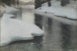 Spring Thaw (Frits Thaulow) - Muzeo.com