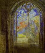 Stained Glass, The Mysterious Garden (Odilon Redon) - Muzeo.com