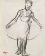 Standing Dancer Holding Tutu (Edgar Degas) - Muzeo.com