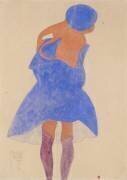 Standing Girl, Back View (Egon Schiele) - Muzeo.com