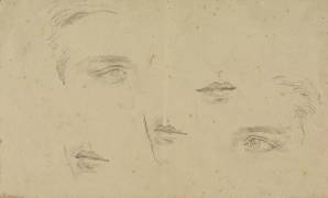 Studies of eyes and mouths (Glyn Warren Philpot) - Muzeo.com