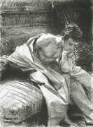 Study of a Young Man Seated (John Singer Sargent) - Muzeo.com