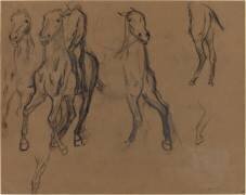 Study of Horses (Edgar Degas) - Muzeo.com