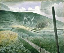 The Long Man of Wilmington or (Eric Ravilious) - Muzeo.com