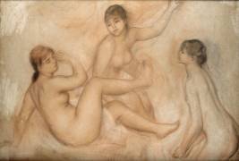 Trois Baigneuses au bord de l'eau (Auguste Renoir) - Muzeo.com