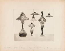 Trois lampes de chevet et trois suspensions (Emile Gallé) - Muzeo.com