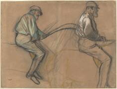 Two Studies of a Jockey (Edgar Degas) - Muzeo.com