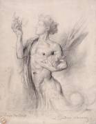 Vénus sortant de l'onde (génie marin pour) (Gustave Moreau) - Muzeo.com
