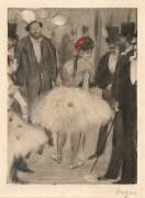 Virginie being Admired while the Marquis Cavalcanti Looks On (Edgar Degas) - Muzeo.com